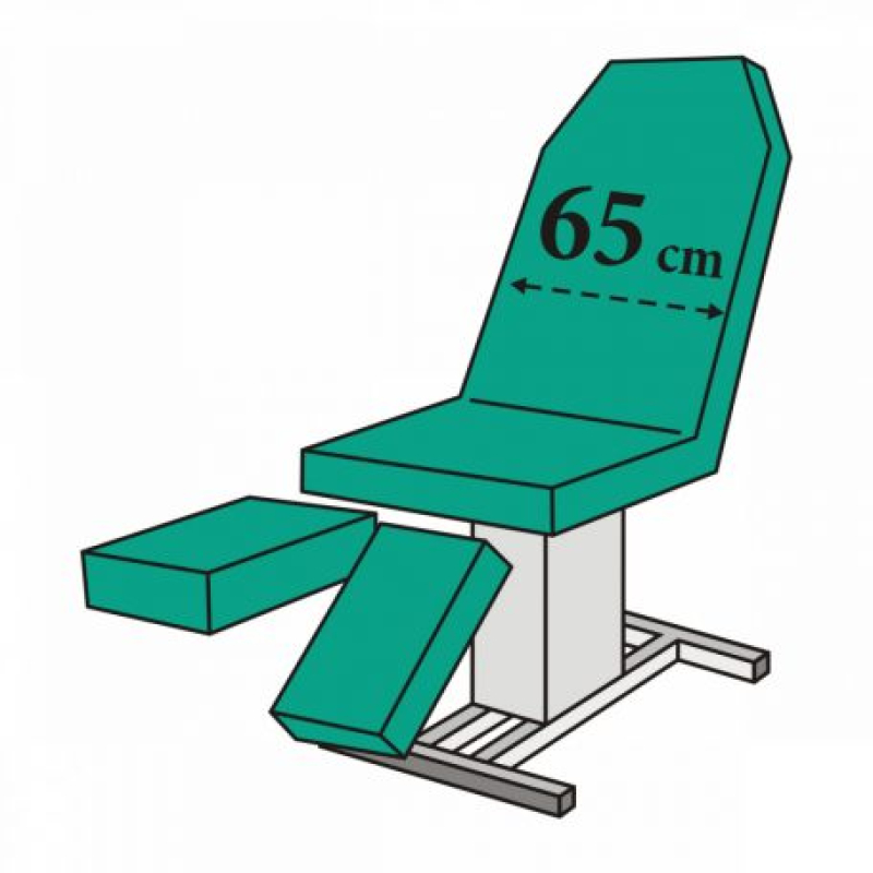 Öl- und wasserresistent Set - Pediküreliegenbezug (ohne Loch)